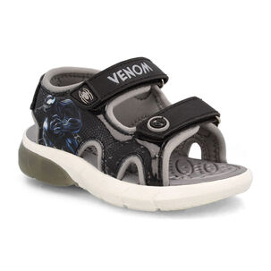 Sandalia Ni&ntilde;o Bubblegummers Venon/felix Negro - Gris